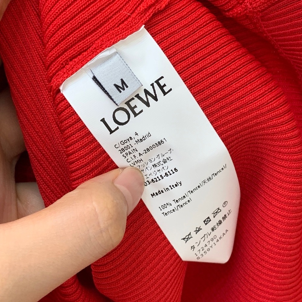 Loewe Red Logo Ribbed Tank - Picture 9 of 9